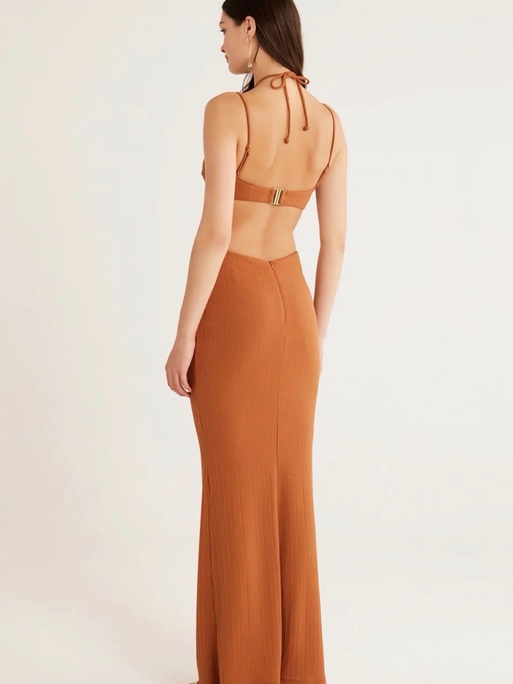 NWT Rumor Rosanna Halter Maxi Dress - Medium - Picture 3 of 3
